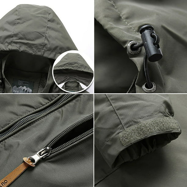 Jaqueta corta vento Impermeável Masculina Outoodor + Relogio Sanda Sport - Secagem rápida (PROMOÇÃO ESPECIAL)