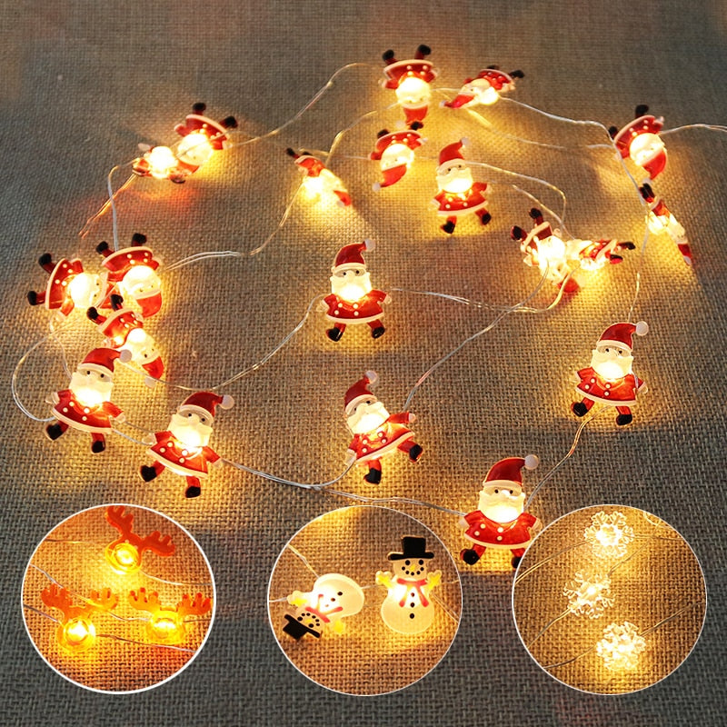 Decoração Pisca-Pisca - Bonecos de Neve em forma de Luz