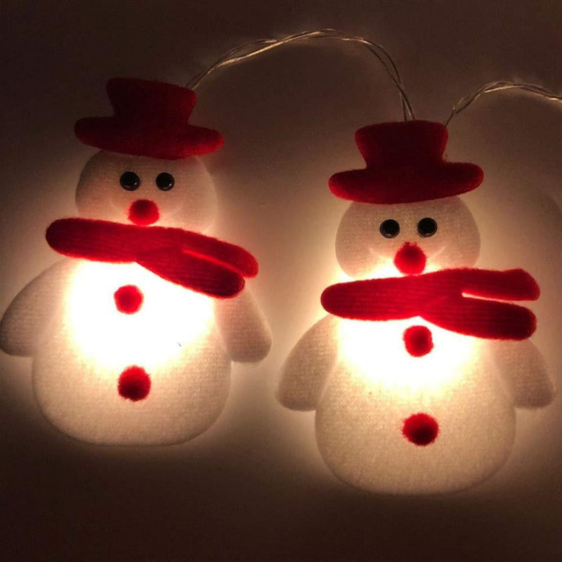 Decoração Pisca-Pisca - Bonecos de Neve em forma de Luz