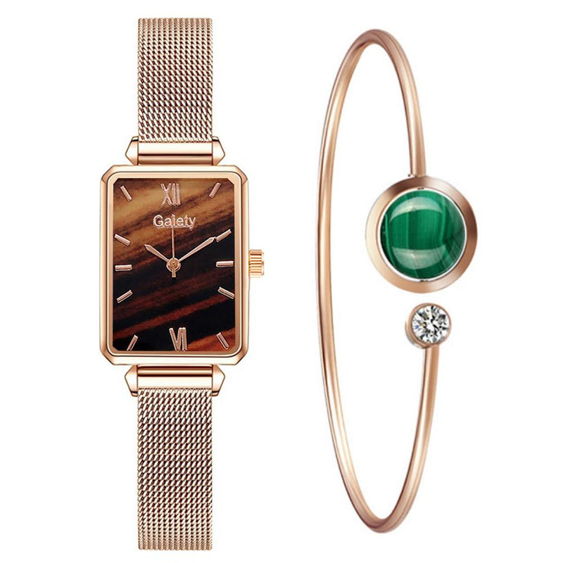 Relógio Feminino de Luxo + Bracelete e + Frete Grátis