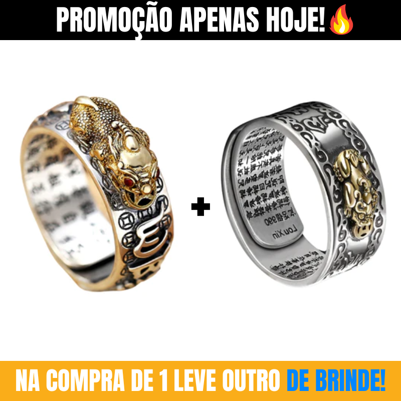 Anel Feng Shui™ - Abundância Riqueza e Prosperidade (50% OFF Apenas Hoje)