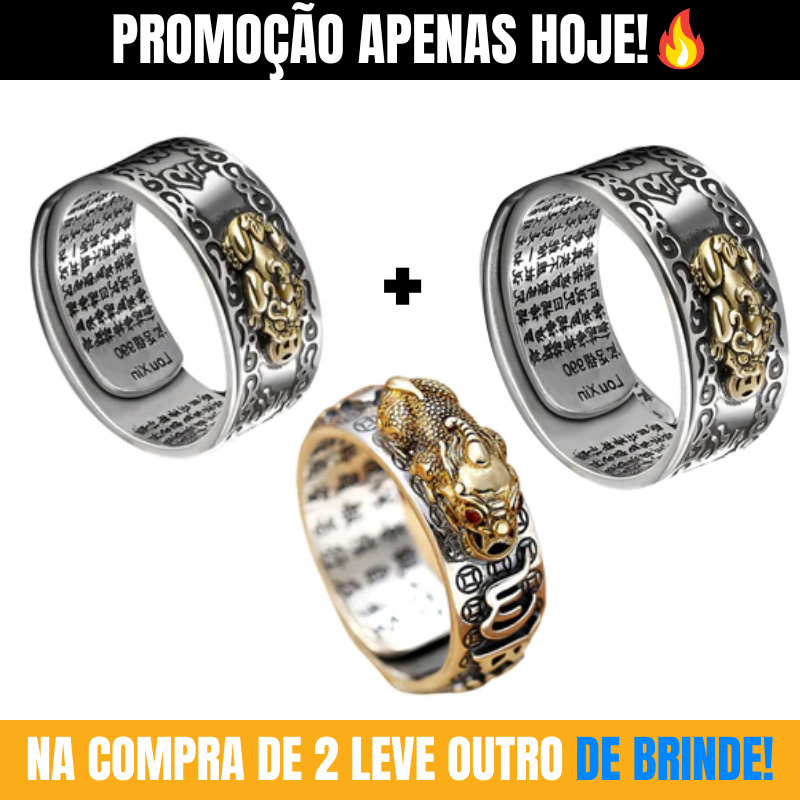 Anel Feng Shui™ - Abundância Riqueza e Prosperidade (50% OFF Apenas Hoje)