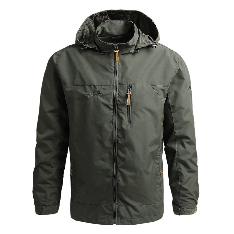Jaqueta corta vento Impermeável Masculina Outoodor + Relogio Sanda Sport - Secagem rápida (PROMOÇÃO ESPECIAL)