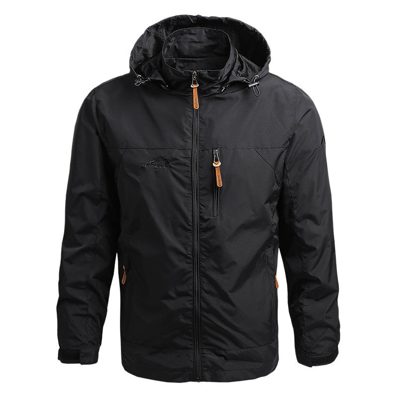 Jaqueta corta vento Impermeável Masculina Outoodor + Relogio Sanda Sport - Secagem rápida (PROMOÇÃO ESPECIAL)